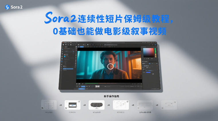 Sora2连续性短片保姆级教程，0基础也能做电影级叙事视频-个创网云网创