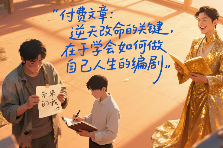 付费文章：逆天改命的关键，在于学会如何做自己人生的编剧-个创网云网创