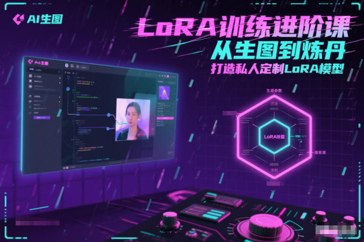 LoRA训练进阶课，从生图到炼丹，打造私人定制LoRA模型-个创网云网创
