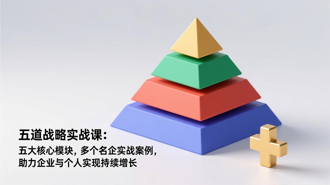 五道战略实战课：五大核心模块，多个名企实战案例，助力企业与个人实现持续增长-个创网云网创