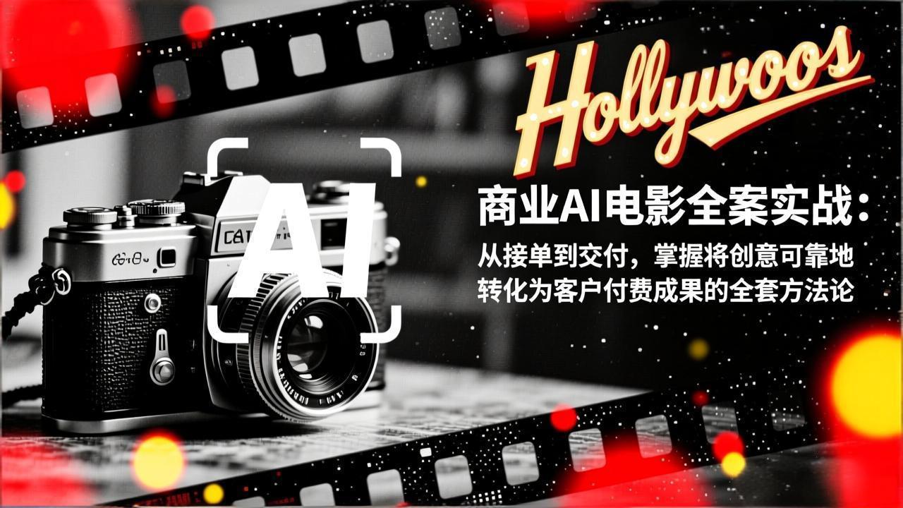 商业AI电影全案实战：从接单到交付，掌握将创意可靠地转化为客户付费成果的全套方法论-个创网云网创