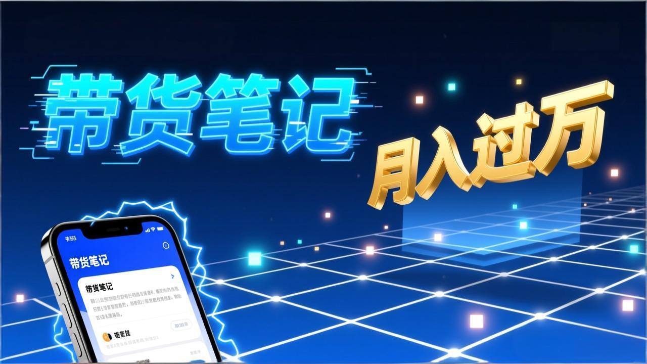 小红书爆款笔记带货实战:拆解封面标题正文全要素,手把手教你单篇笔记带货月入过万-个创网云网创