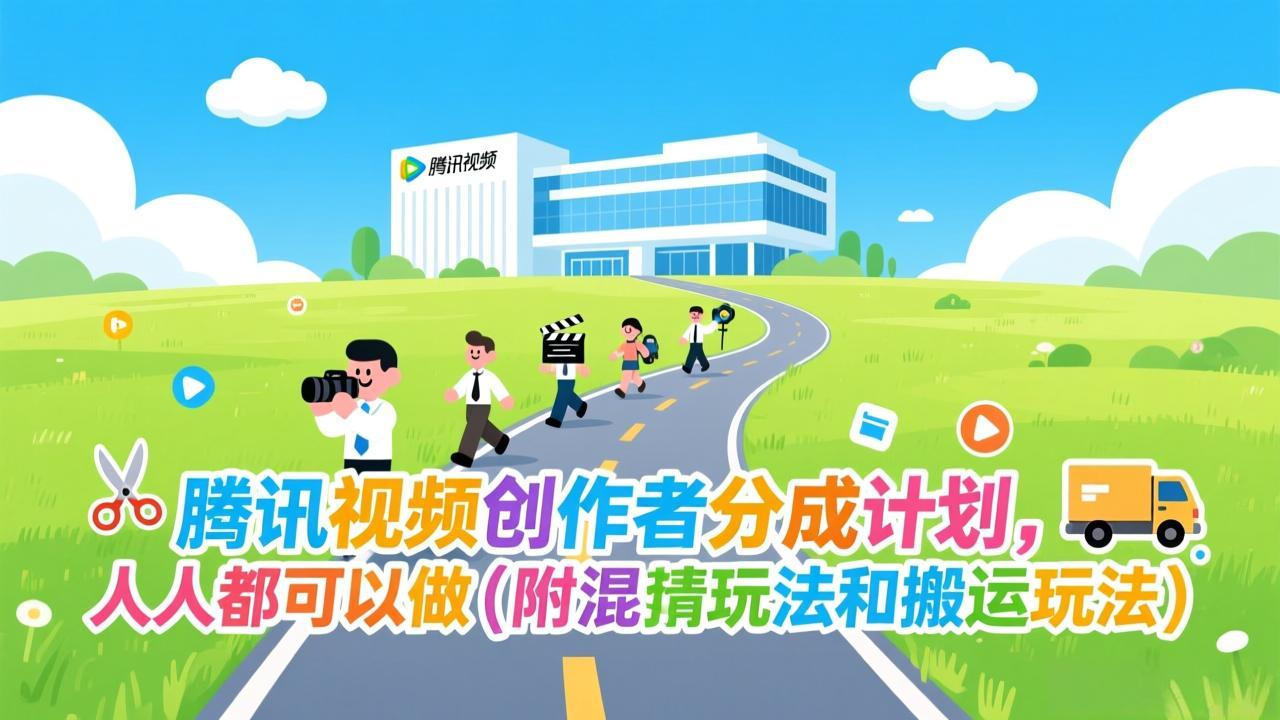 腾讯视频创作者分成计划，人人都可以做(附混剪玩法和搬运玩法-个创网云网创