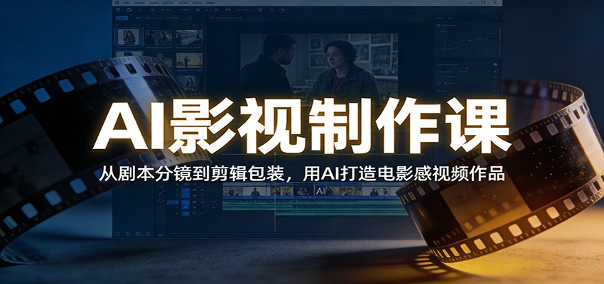 AI影视制作课：从剧本分镜到剪辑包装，用AI打造电影感视频作品-个创网云网创