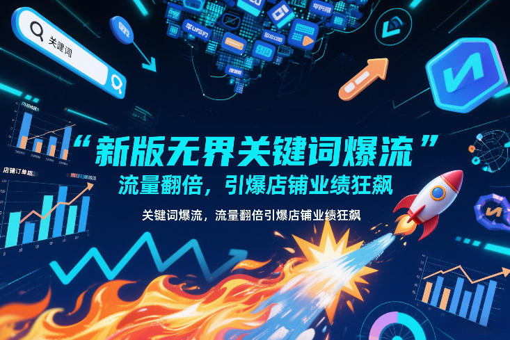 新版无界关键词爆流,流量翻倍,引爆店铺业绩狂飙-个创网云网创
