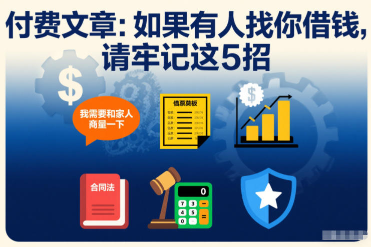 付费文章:如果有人找你借钱,请牢记这5招-个创网云网创