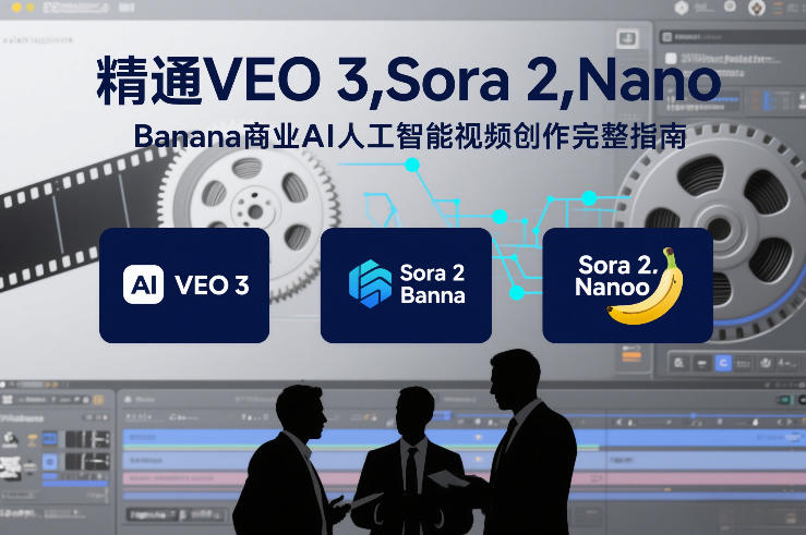 精通VEO 3，Sora 2，Nano Banana商业AI人工智能视频创作完整指南-个创网云网创
