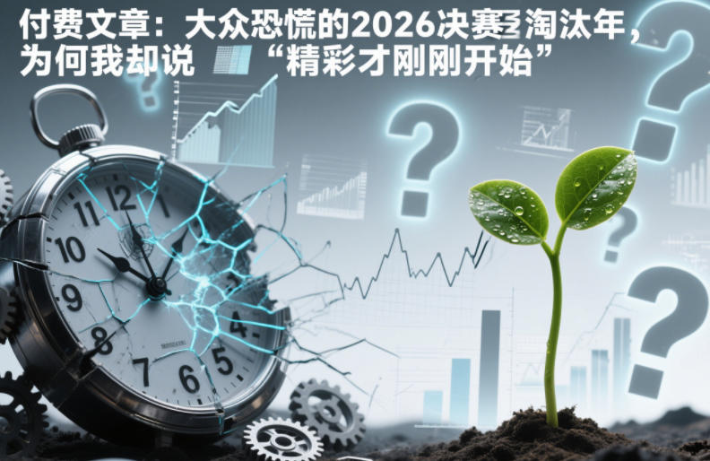 付费文章：大众恐慌的2026决赛淘汰年，为何我却说“精彩才刚刚开始”？-个创网云网创