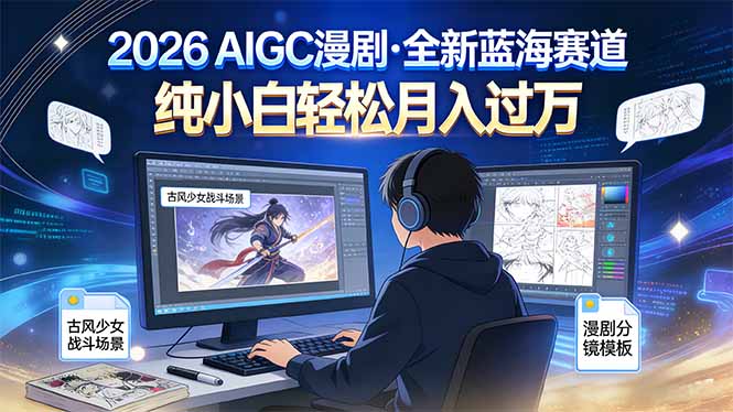 2026年全新蓝海赛道，纯小白轻松月入过万-个创网云网创