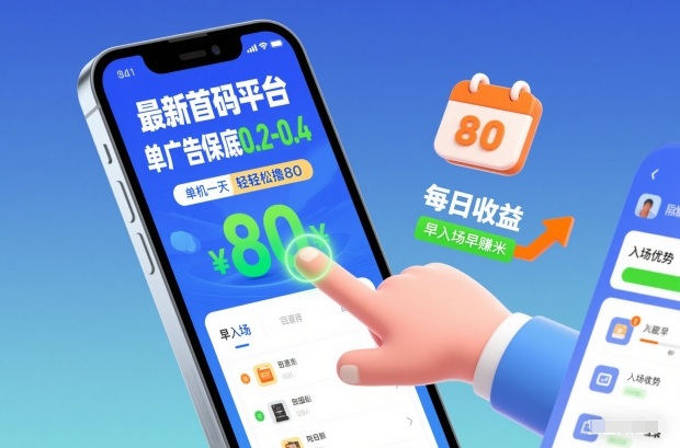 最新首码平台,单广告保底0.2-0.4,单机一天轻松撸80,早入场早賺米【揭秘】-个创网云网创