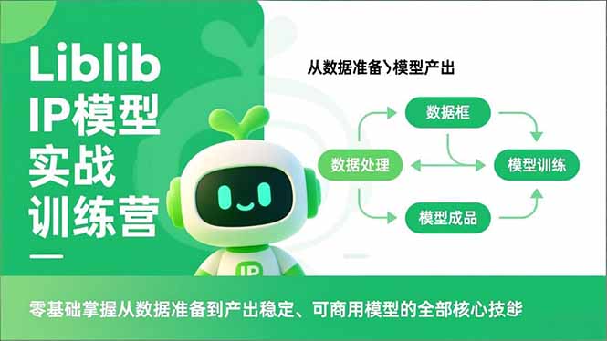 Liblib IP模型实战训练营，零基础掌握从数据准备到产出稳定、可商用模型的全部核心技能-个创网云网创