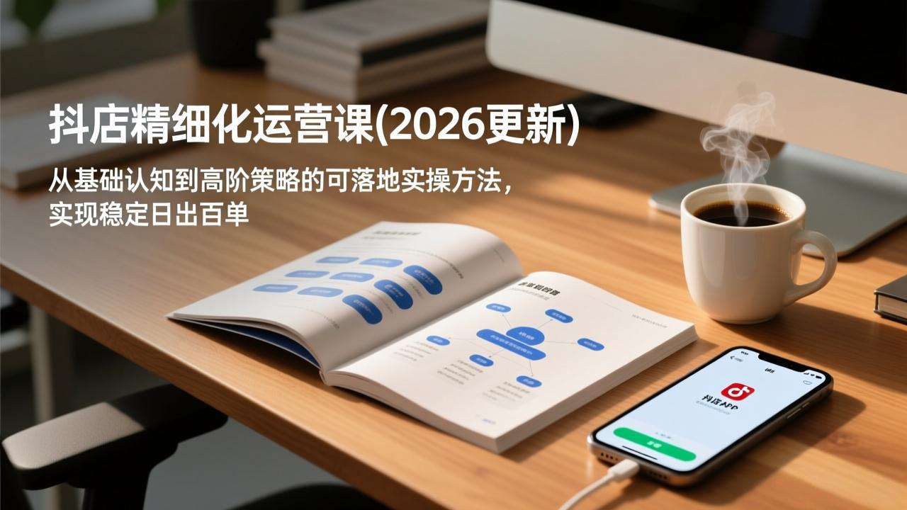 抖店精细化运营课(2026更新-个创网云网创