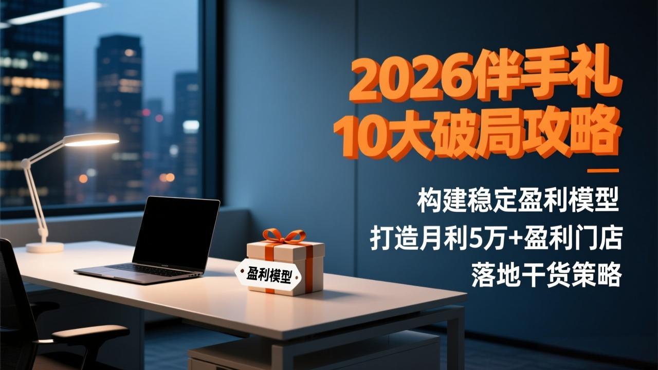 2026伴手礼10大破局攻略:构建稳定盈利模型,打造月利5万+盈利门店,落地干货策略-个创网云网创